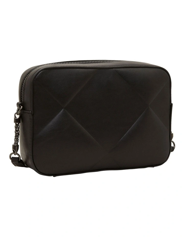 Re-Lock Quilt Camera Crossbody Bag in Black