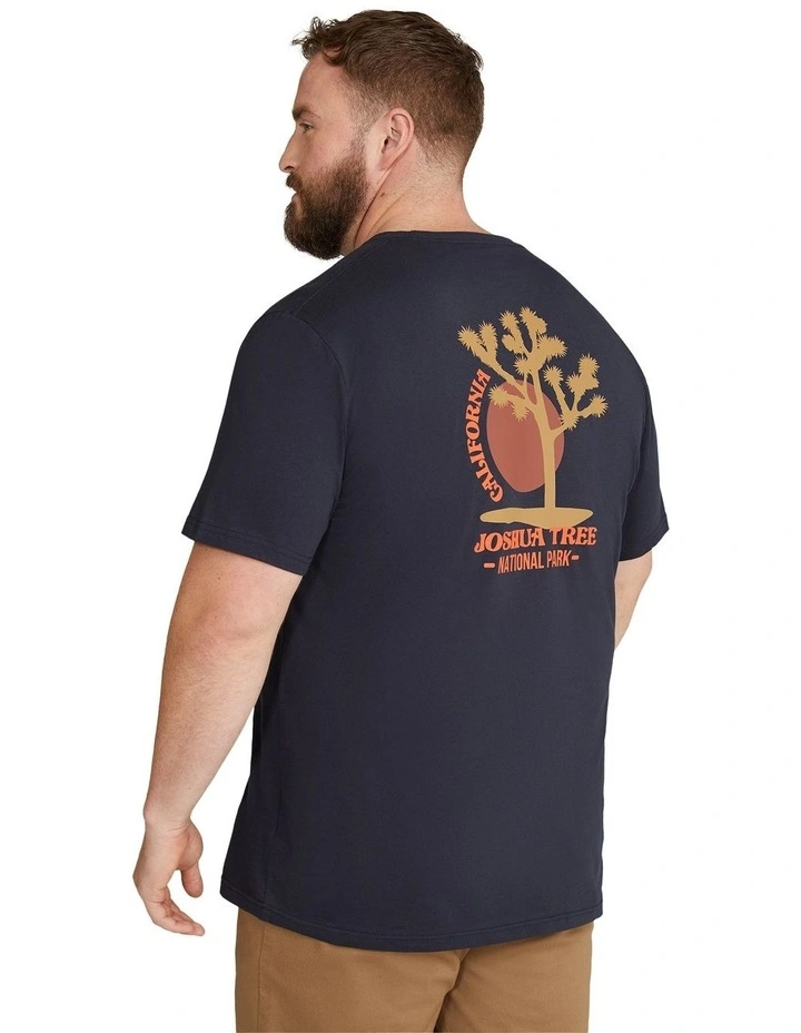 Joshua Crew Neck Tee in Navy
