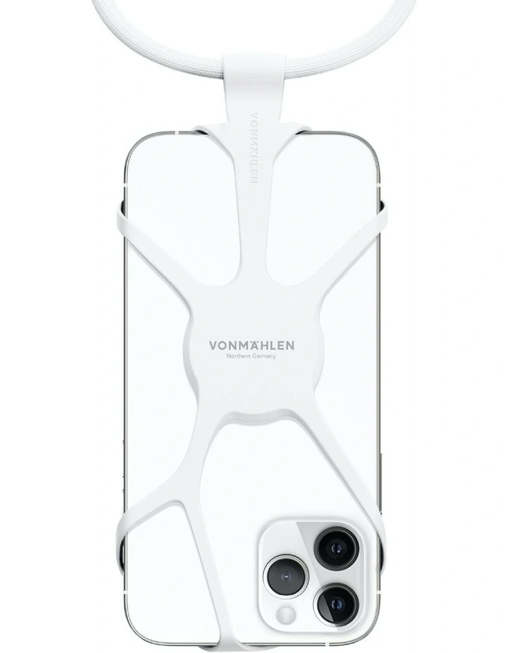 Infinity Universal Phone Case Shoulder Strap in White