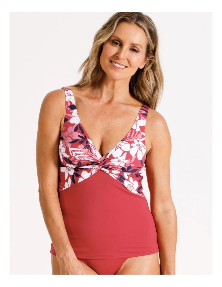 Olympia Tankini in Crimson Floral