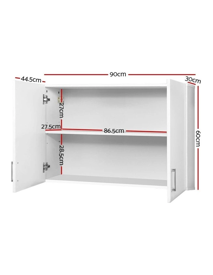 Bathroom Kitchen Bedroom Cabinet Storage Unit Cupboard Organizer White