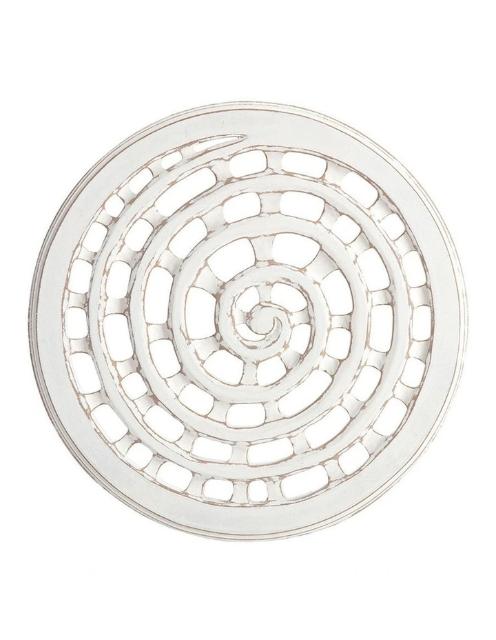 Coastal Shell Round Wall Art in Natural