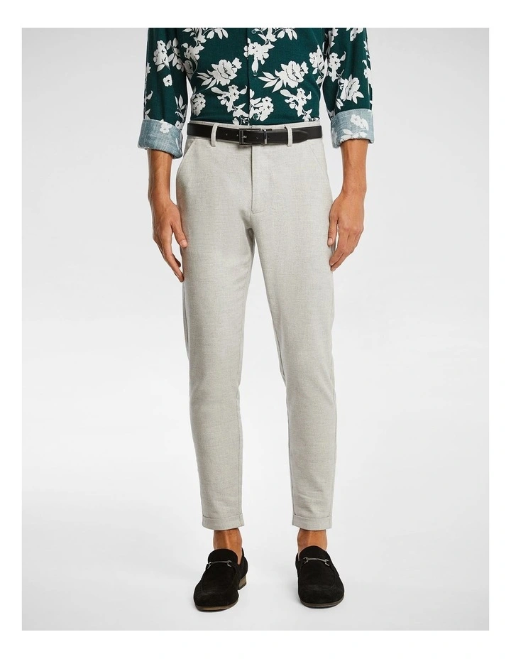 Amare Skinny Chino Pant in Grey