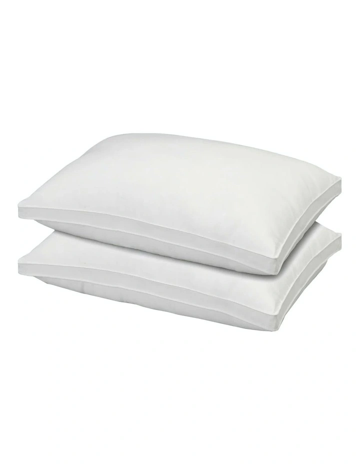Luxury Gusset Bamboo Pillow Twin Pack