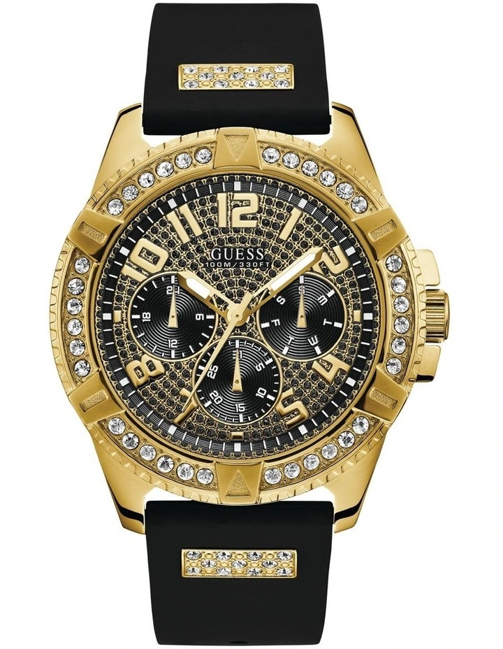 Frontier Black Silicone Chronograph Watch W1132G1