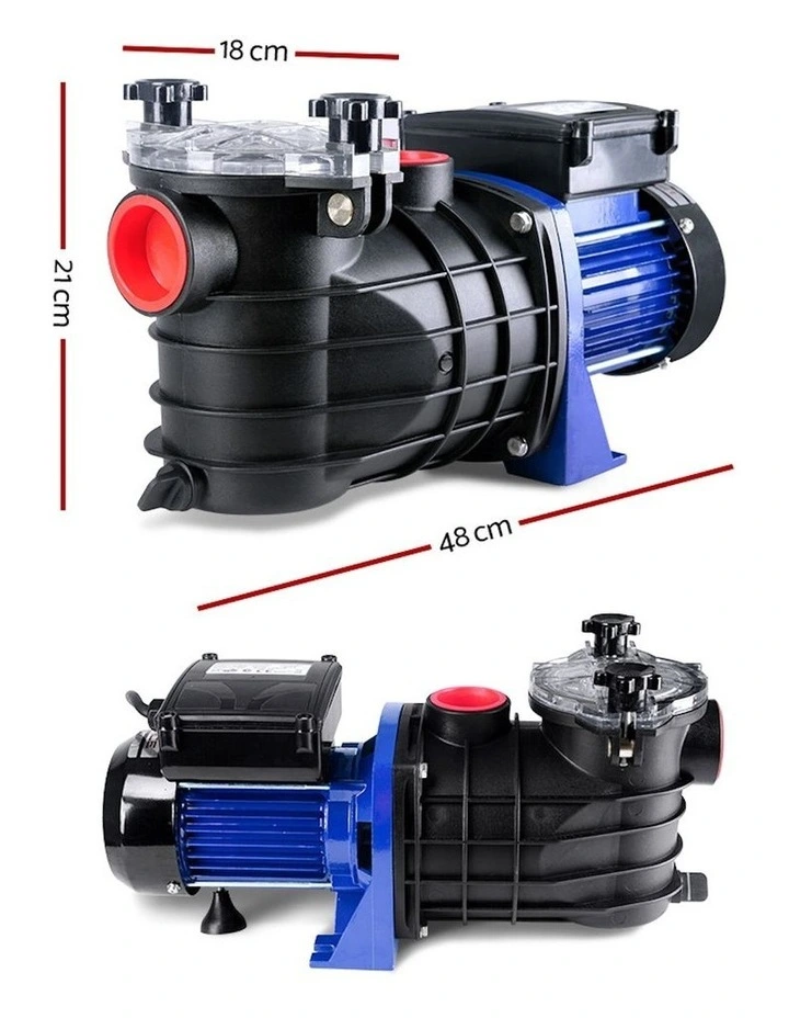 Swimming Pool Pump 1200W 1.6HP in Black/Blue
