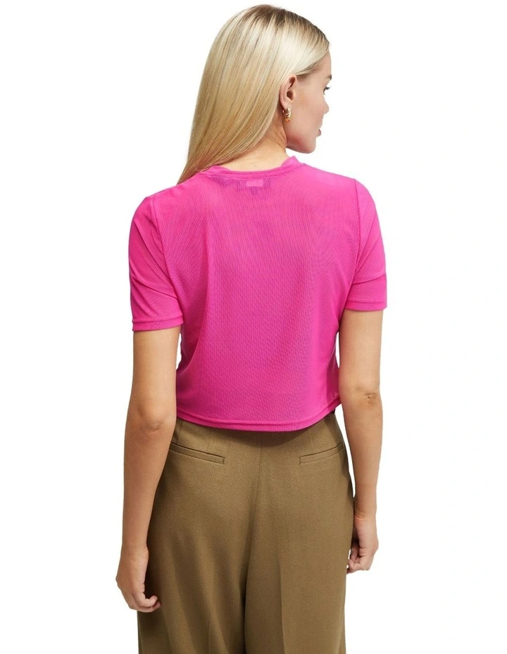 Camilla Mesh Top in Pink