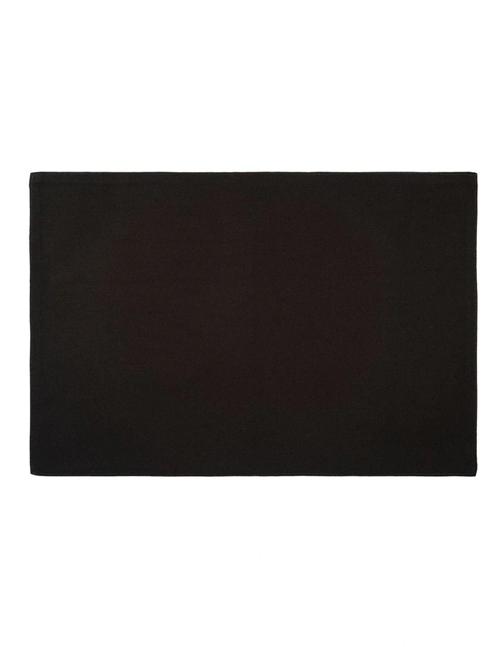 Cotton Classics Placemat 45x30cm in Black