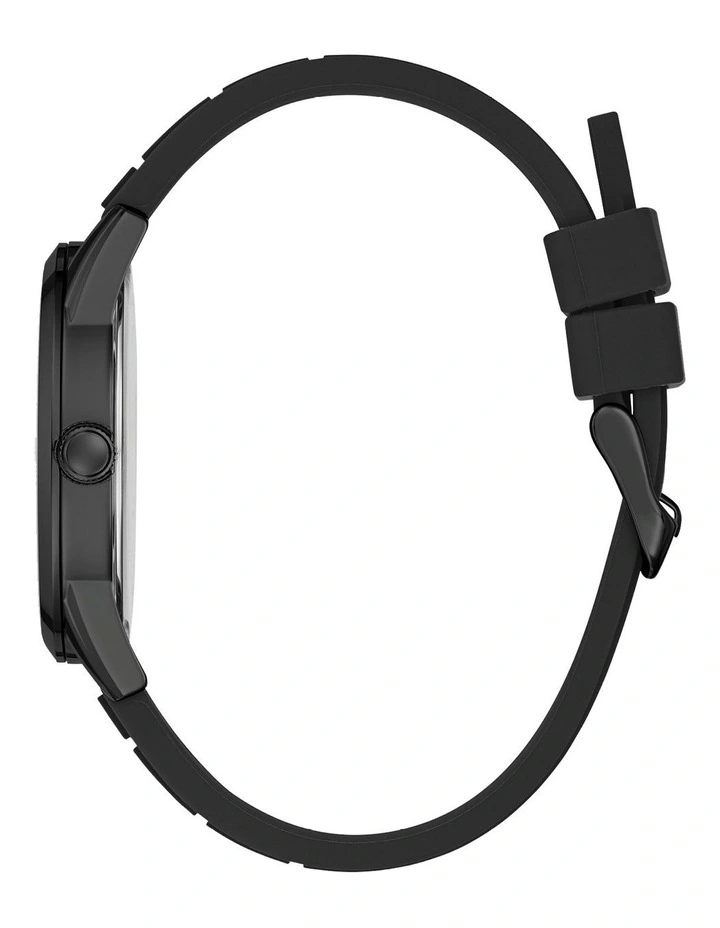 Charter Black Silicone Watch