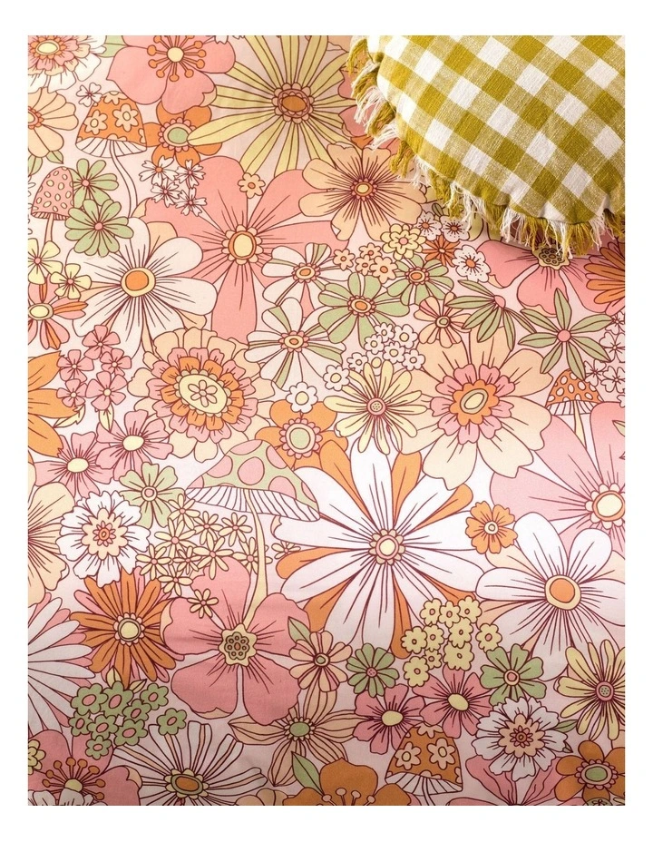 Flower Power Quilt Cover Set in Multi