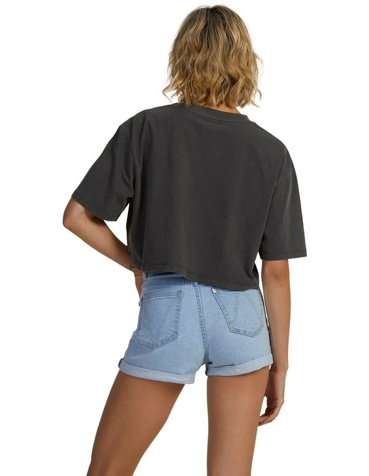 Eagle Half T-shirt in Washed Black