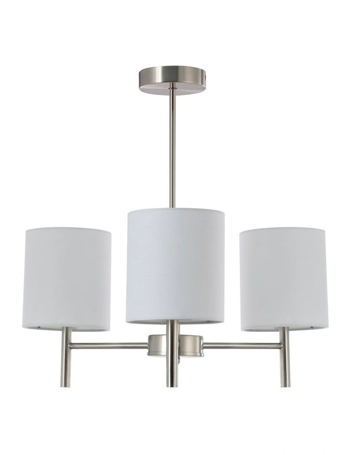 Blanche Ceiling Light Satin Chrome