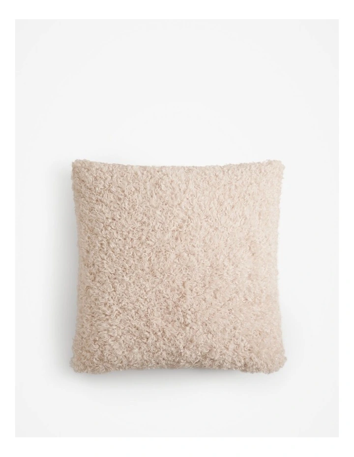 Ruby Recycled Polyester Cushion 55x55cm in Snow