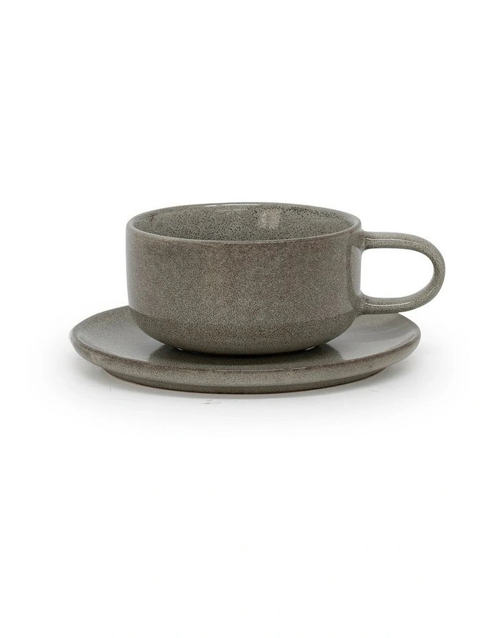 Relic Tea Cup & Saucer Set 260ml Moss