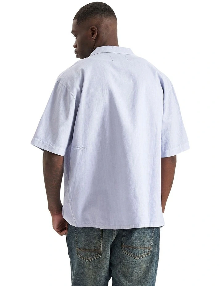 Positano Ovesized Resort Shirt in Pigment Cosmic Sky