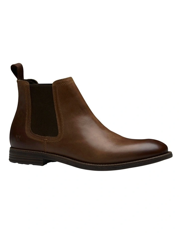 Sergio Leather Boot in Dark Brown