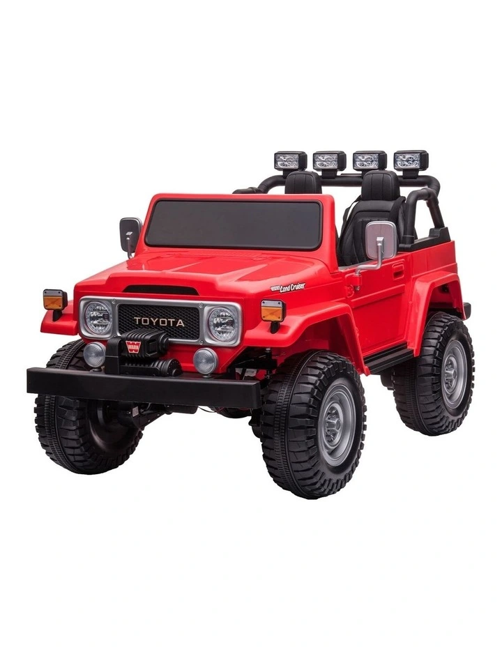 Licensed Toyota FJ-40 Electric Ride On in Red