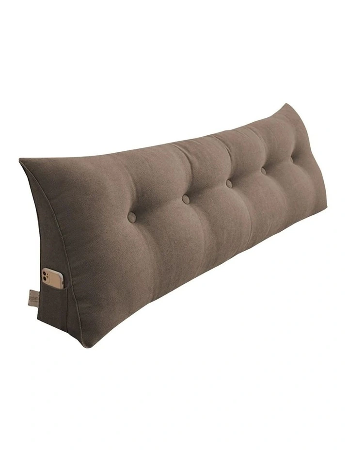 Triangular Wedge Bed Pillow 120cm in Coffee