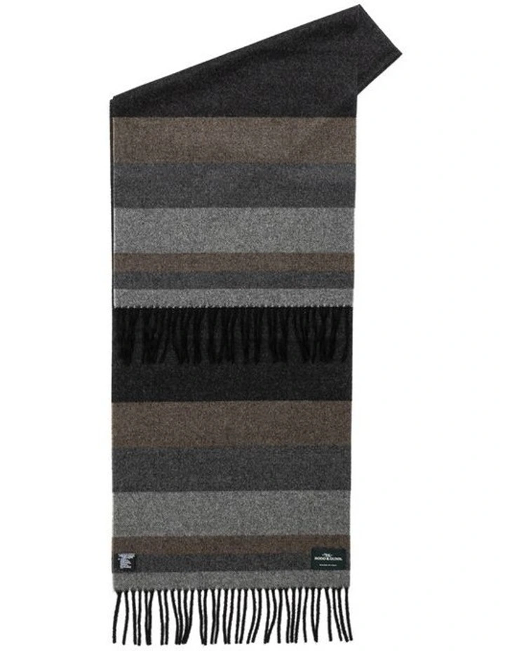 Flaxton Scarf in Grigio Multi