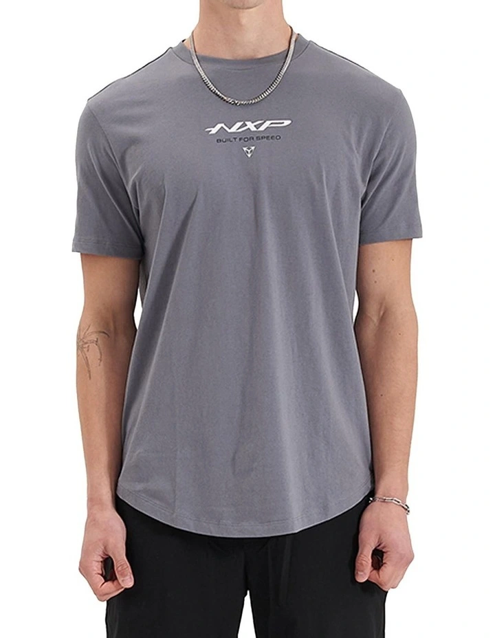 Column Dual Curved Tee in Steel Grey