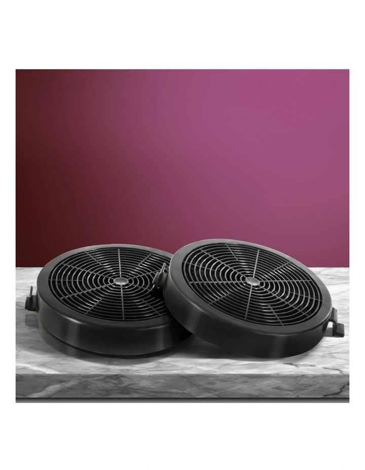 Range Hood x2 Carbon Filters 11cm in Black