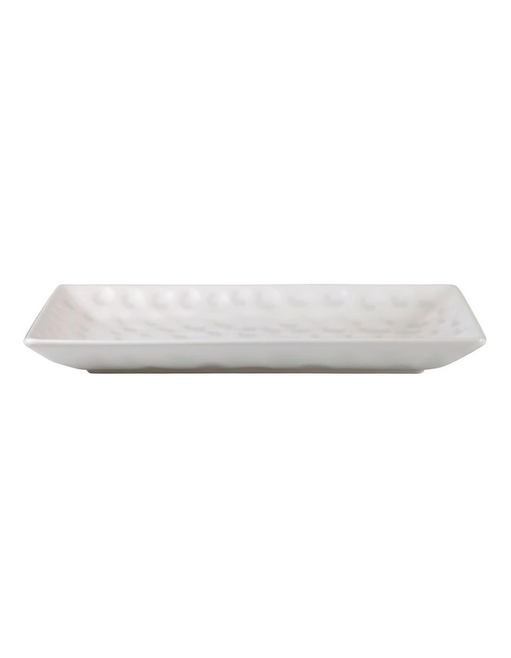 Gravity Rectangular Platter 39x24cm in White
