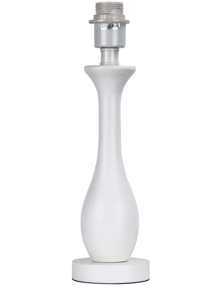 Barton Matt Table Lamp Base Only White