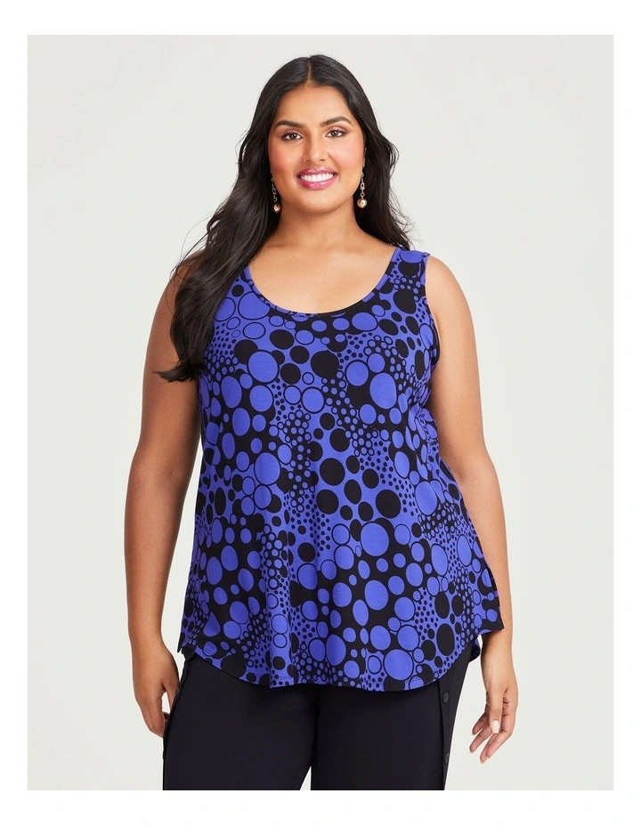 Natural Iris Tank in Purple/Black