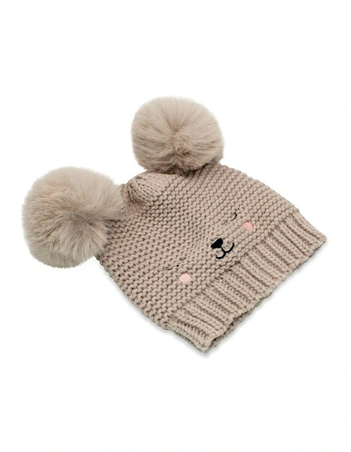 Millie Mini Beanie in Beige