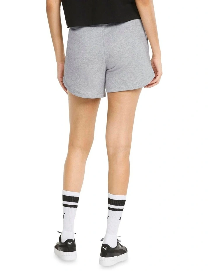 Essential 5 Inch High Waist Shorts In Grey
