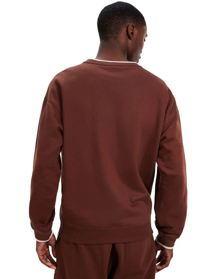 Regno Sweatshirt in Dark Brown