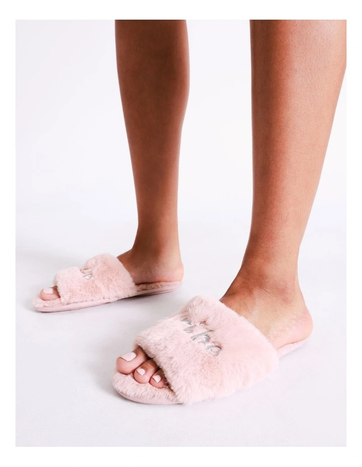 Bride Tribe Slipper in Blush