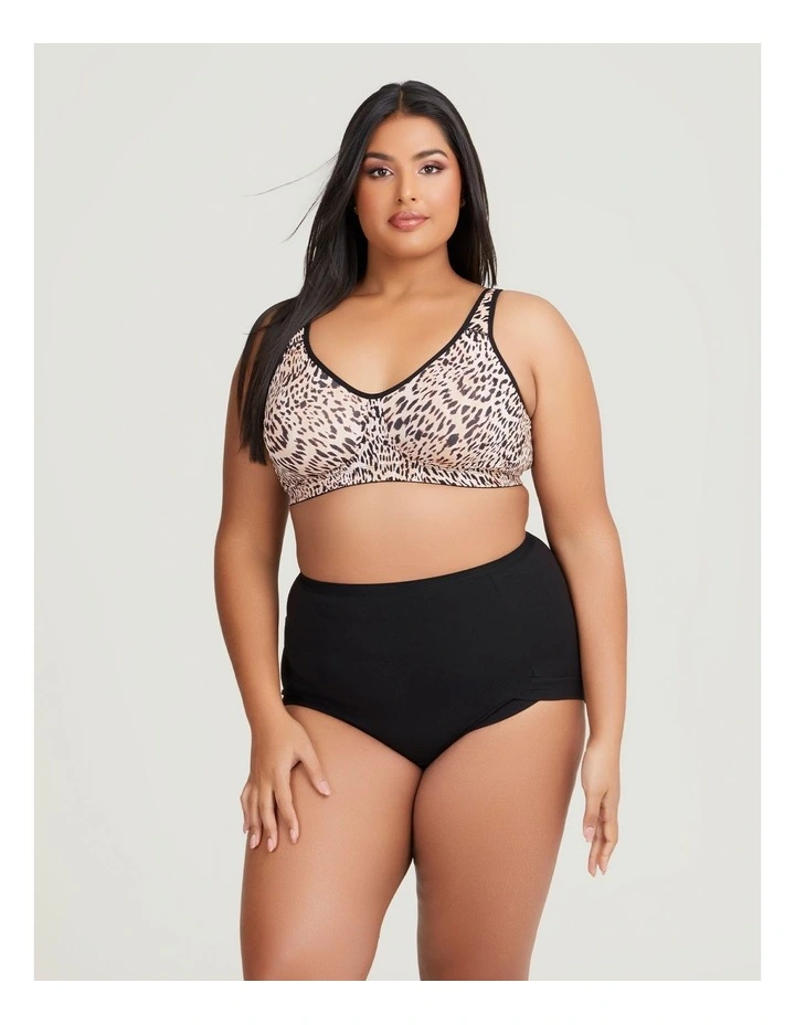 Wirefree Smooth Comfort Bra in Animal Print