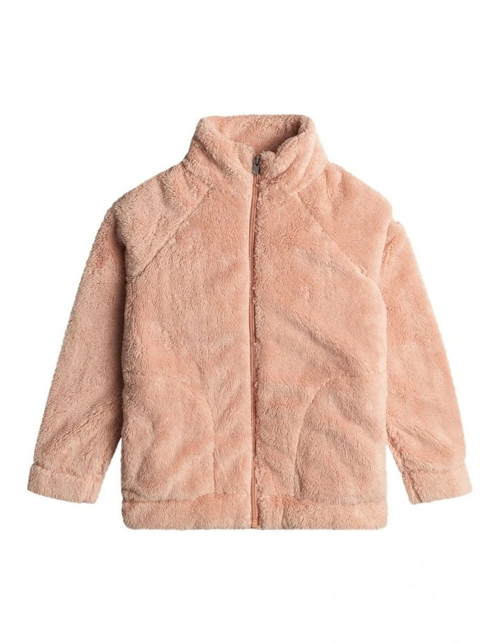 Castle On The Hill Full Zip Fleece Jacket in Cafe Creme