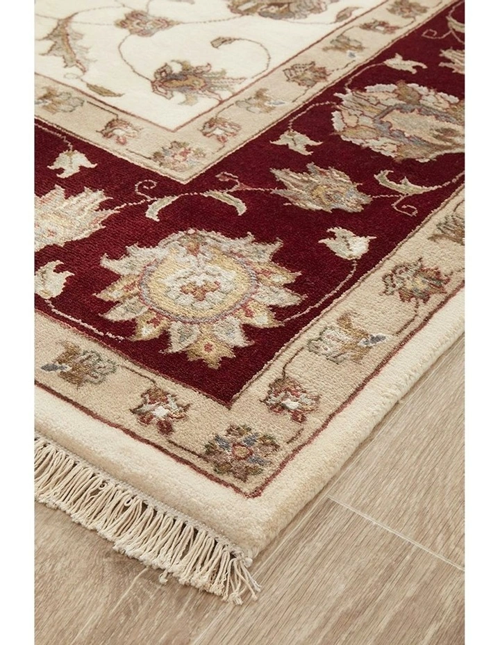Indian Hand Knotted Wool With Silk Rug 298X197cm