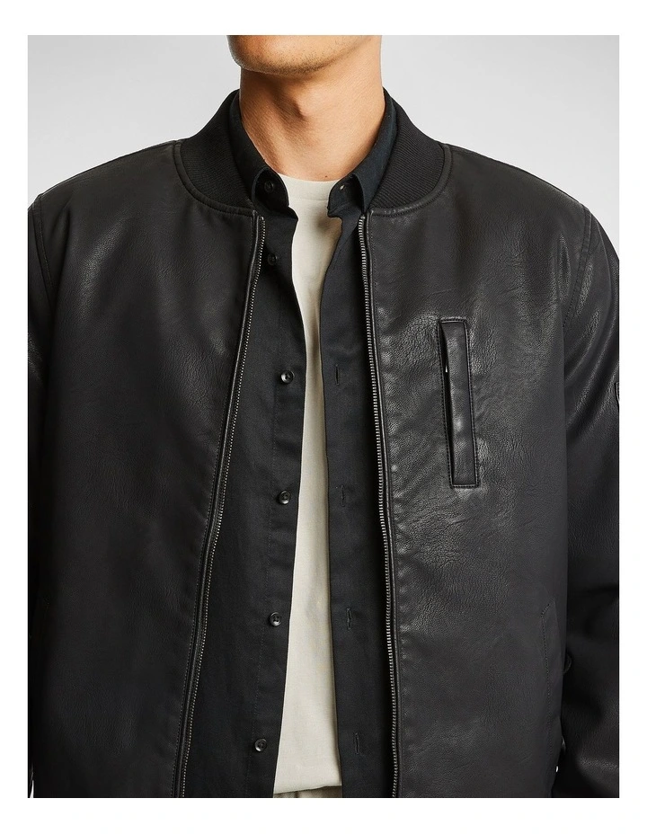 Travolta Bomber Jacket in Black