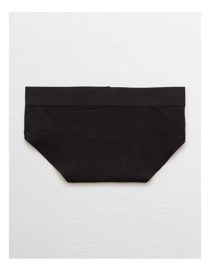 Cotton Logo Boybrief Underwear in Black