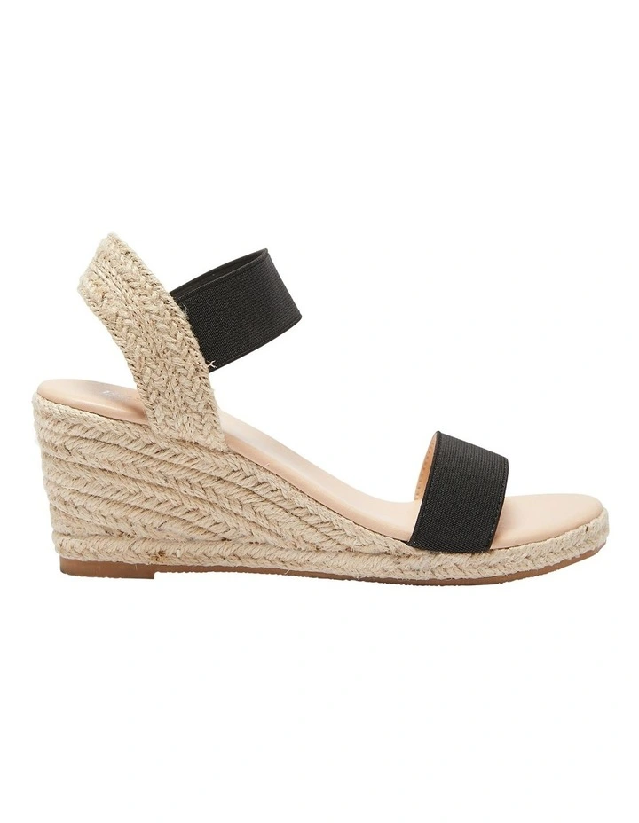 Summit Elastic Sandals In Black/Beige