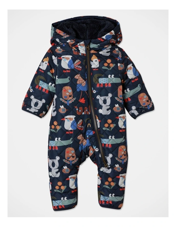Kai Zip-Through Coverall in Navy