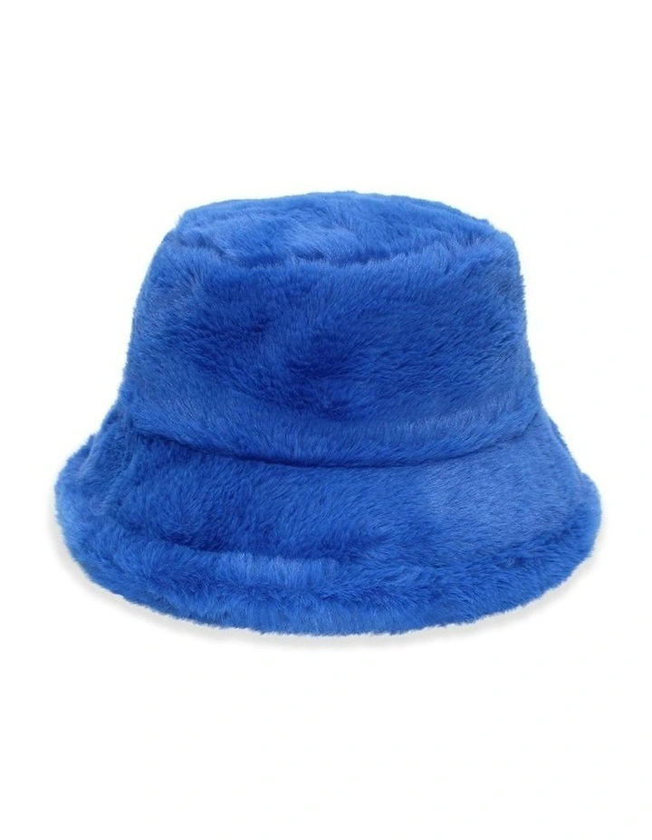 Carla Bucket Hat in Cobalt Blue