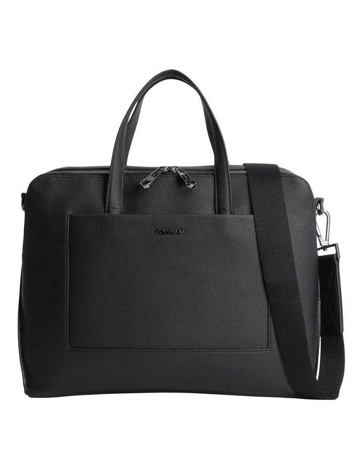 Diagonal Laptop Bag in Black