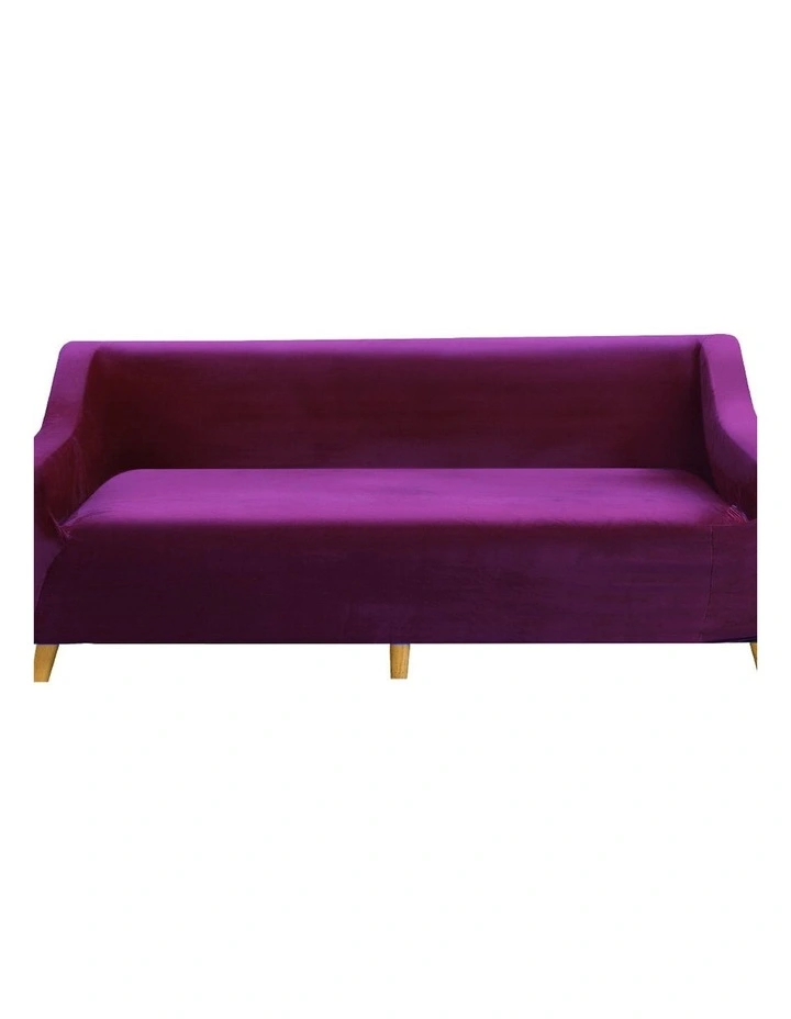Sofa Covers 4 Seater High Stretch Slipcover Protector Couch Cover in Wine