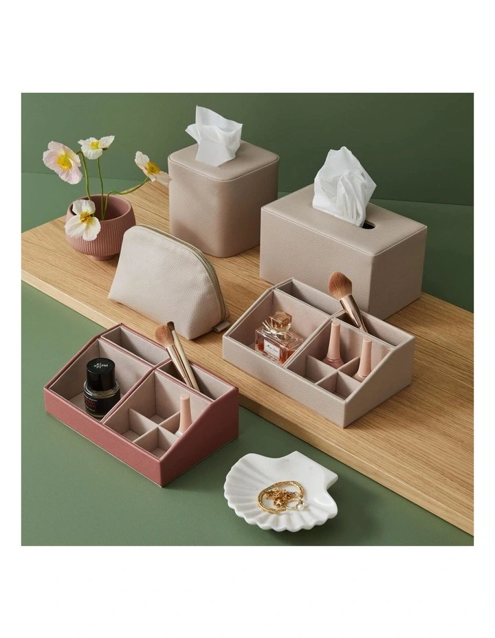 Aura Rectangular Tissue Box Holder 22.5cm in Blush