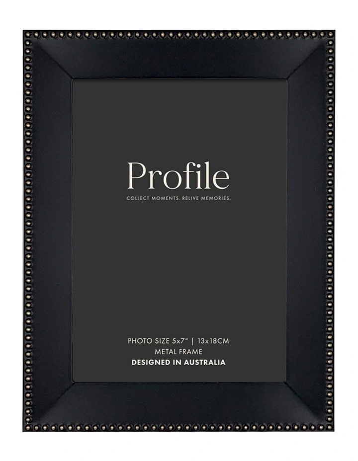 Noble Metal Photo Frame 5x7" in Black