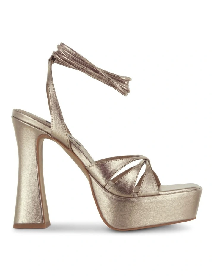 Tahlia Heeled Sandals in Gold