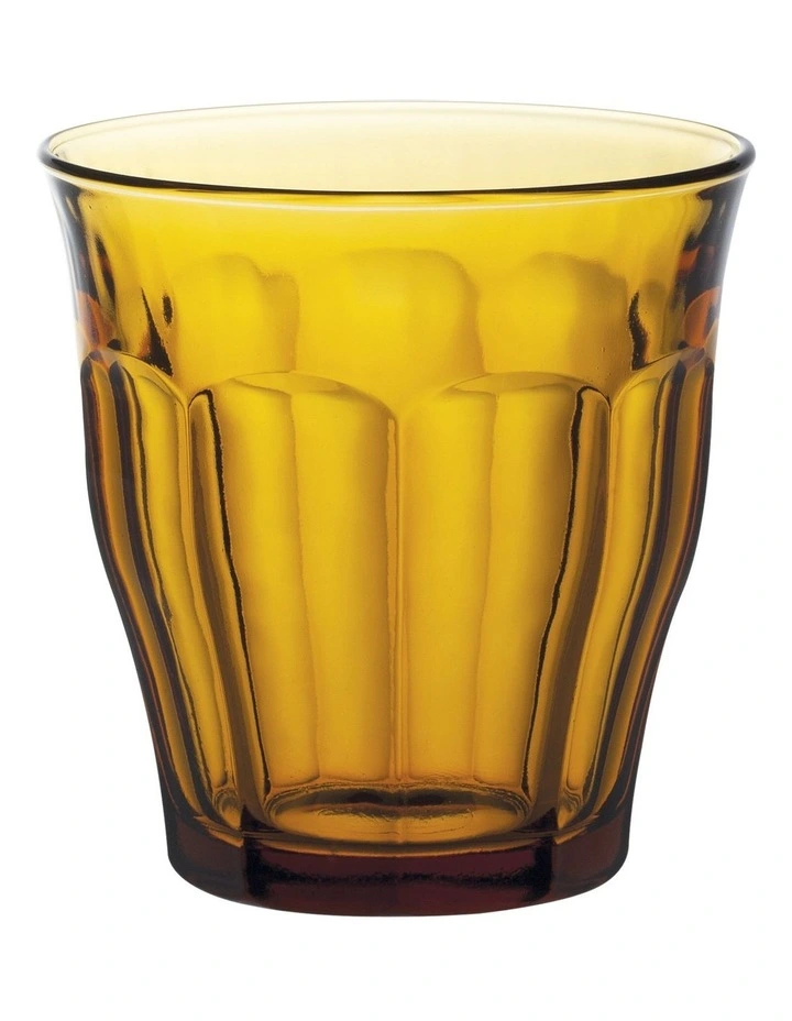 Picardie Amber Tumbler 250ml Set Of 6