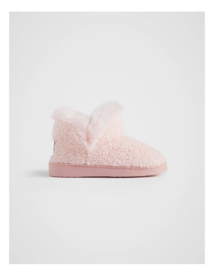 Fluffy House Boot in Dusty Rose