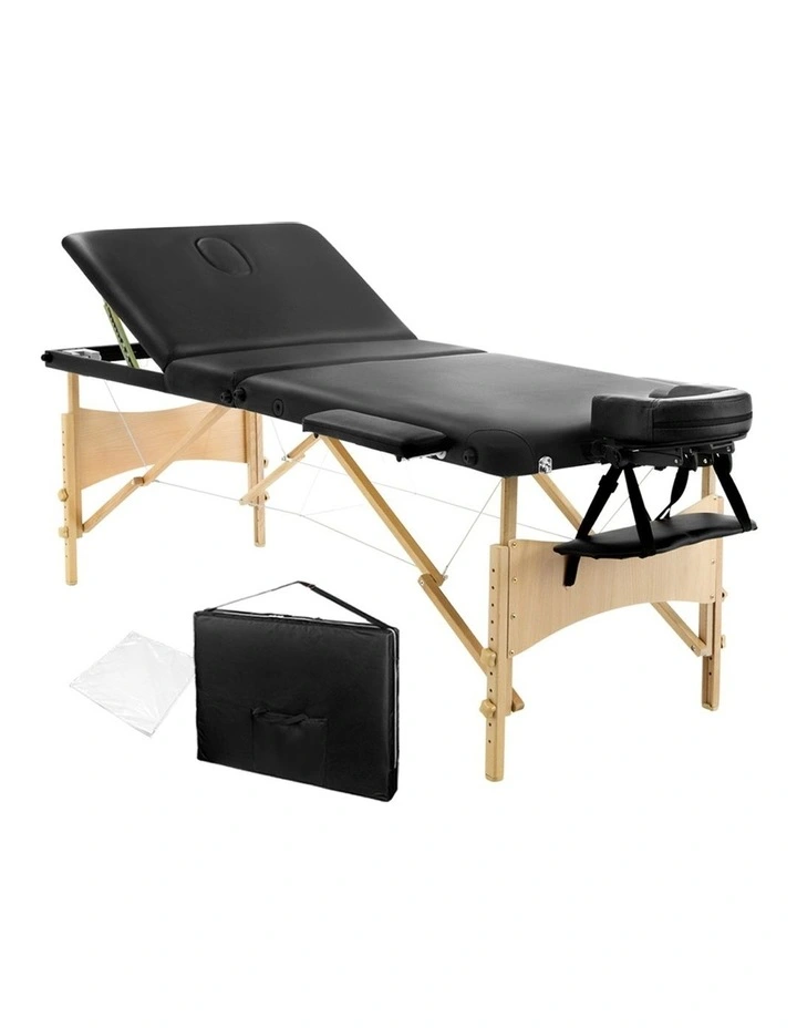 Livemor 3 Fold Portable Wood Massage Table