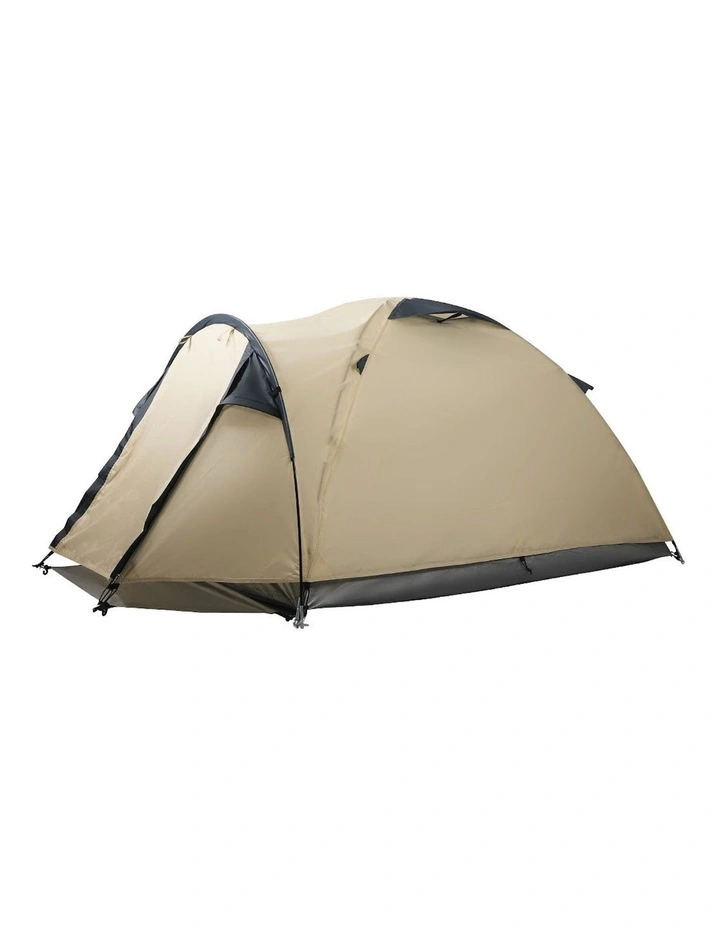 Portable 2-3 Person Waterproof Camping Tent in Beige