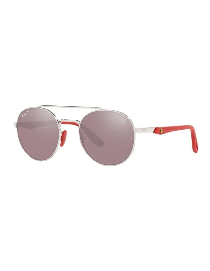 RB3696M Scuderia Ferrari Silver Polarised Sunglasses
